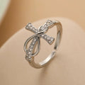 Anillo Cruz Cristiana Zirconia para Mujer en plata