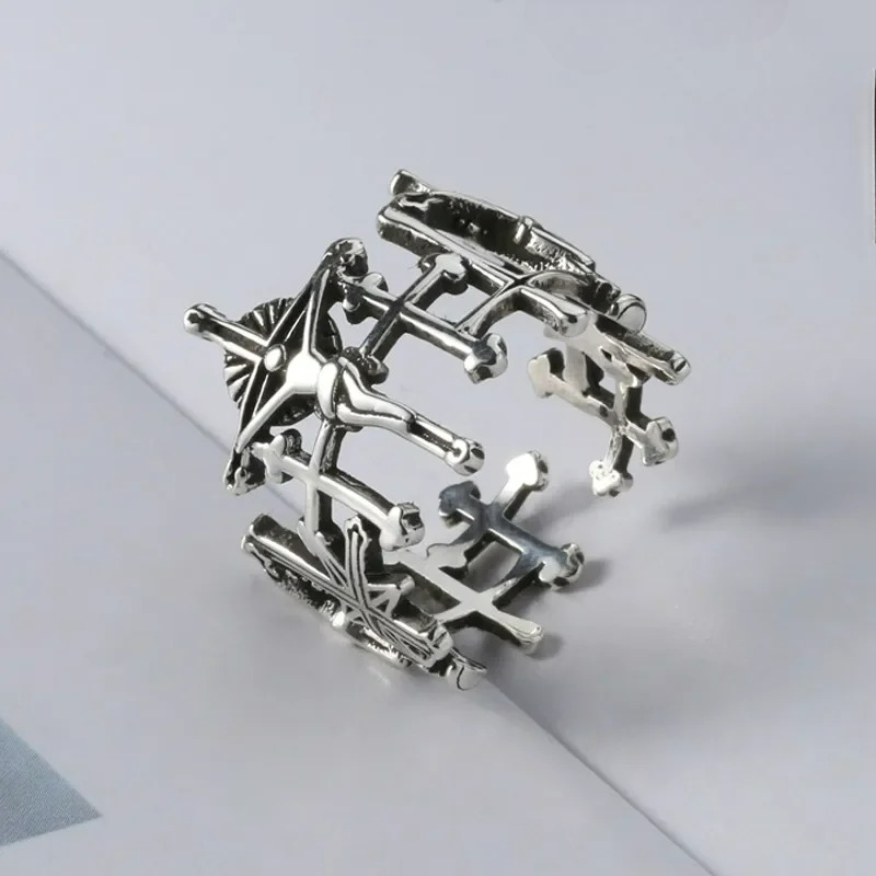 Anillo Cruz de Jesús para Mujer