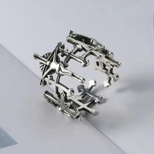Anillo Cruz de Jesús para Mujer