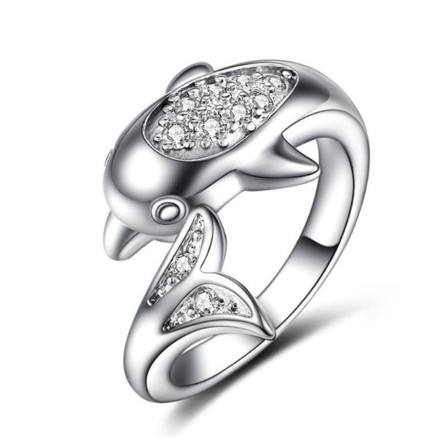 Anillo Delfín de Plata