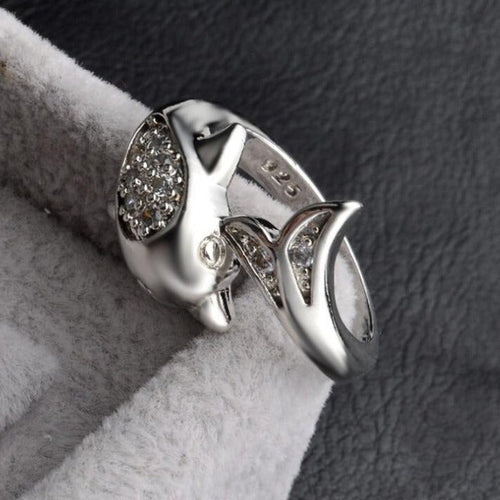 Anillo Delfín de Plata