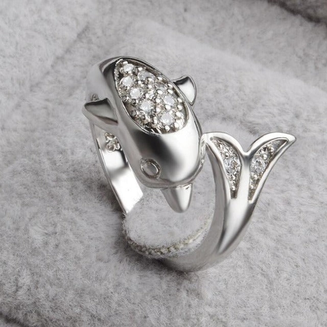 Anillo Delfín de Plata