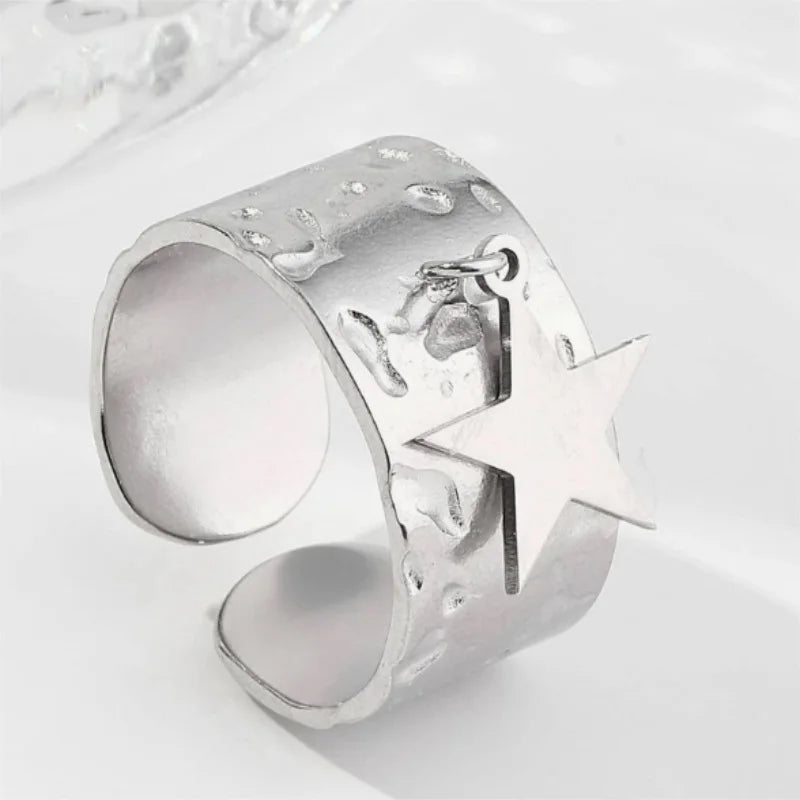 Anillo de Encanto Estrella para Mujer plata