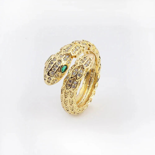 Anillo Dorado para Mujer Serpiente