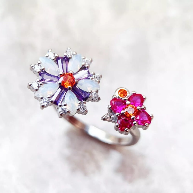 Anillo Duo de Flores - Exception®