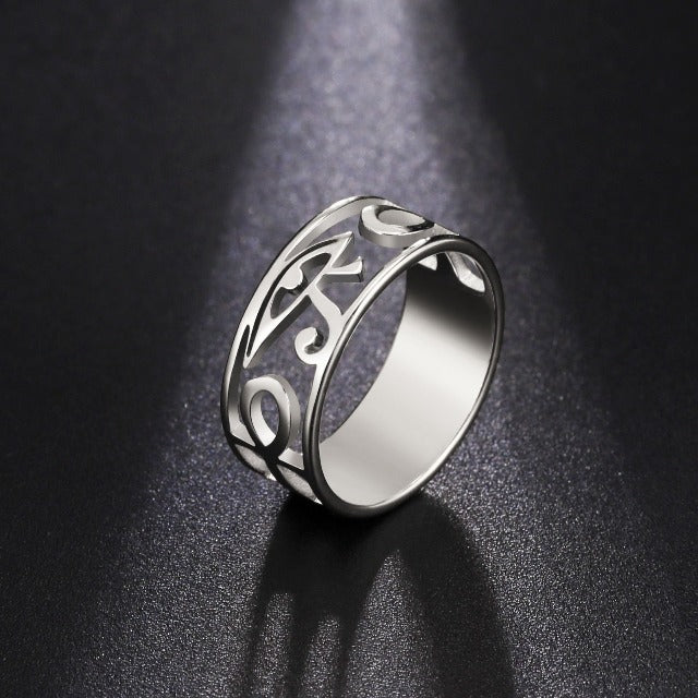 Anillo Egipcio para Mujer Ojo de Horus en plata