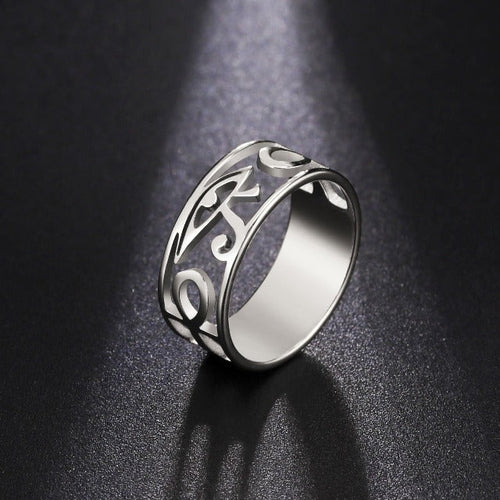 Anillo Egipcio para Mujer Ojo de Horus en plata