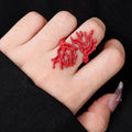 Anillo en Ramas de Coral