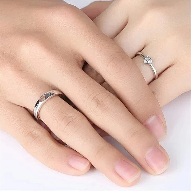 Anillo Endless Love en Plata y Diamantes (Juego de 2)