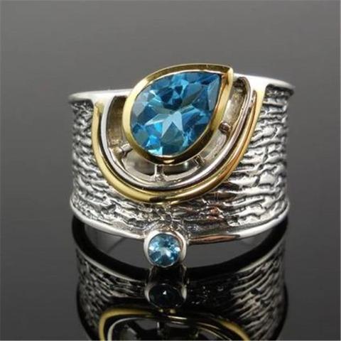 Anillo Étnico de Plata y Piedra