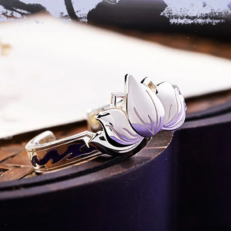 Anillo Flor de Loto de Plata