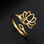 Anillo Flor de Loto para Mujer en oro