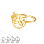 Anillo Flor de Loto Zen para Mujer