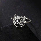 Anillo Flor de Loto Zen para Mujer en plata