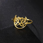 Anillo Flor de Loto Zen para Mujer en oro