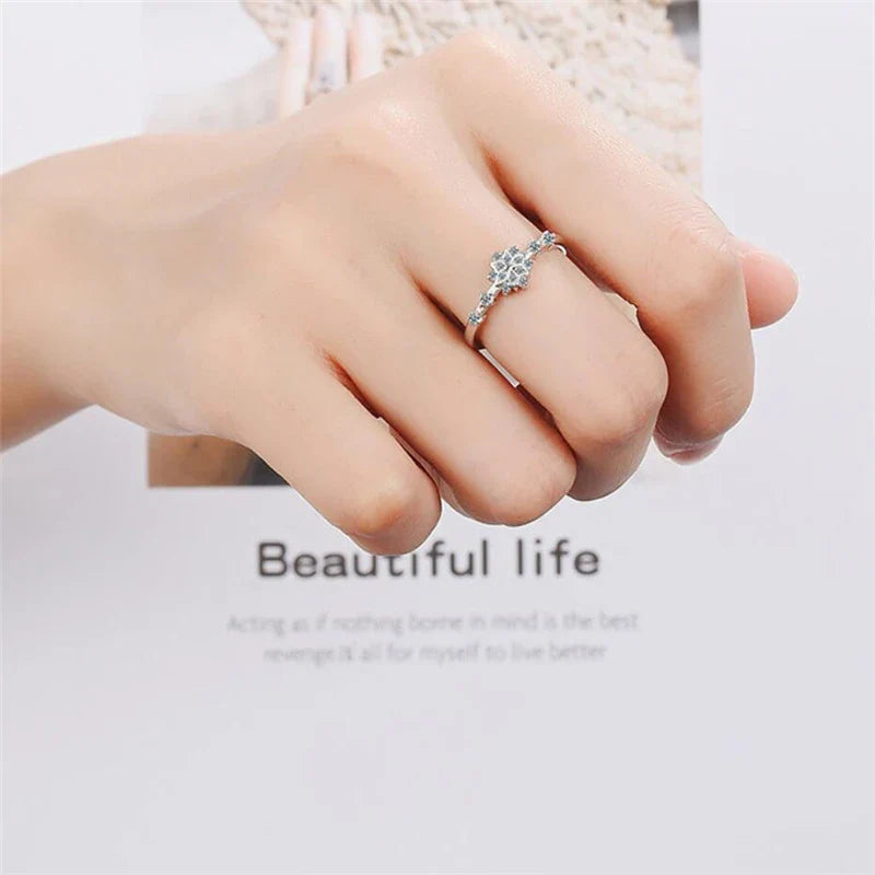 Anillo Copo de Nieve para Mujer
