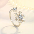 Anillo Copo de Nieve para Mujer en Plata
