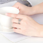 Anillo Copo de Nieve para Mujer en Plata