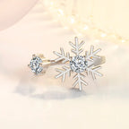 Anillo Copo de Nieve para Mujer en Plata