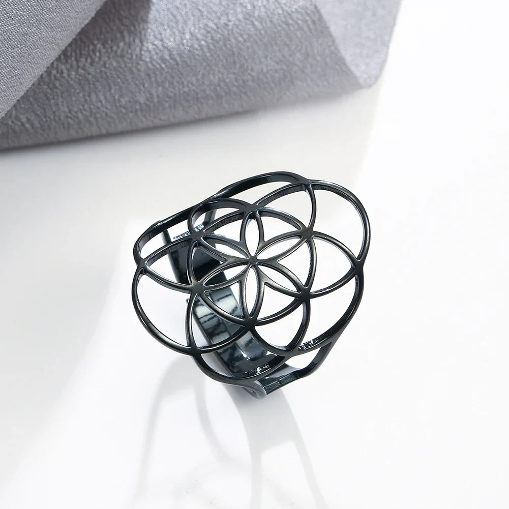 Anillo Graine de Vie para Mujer en negro
