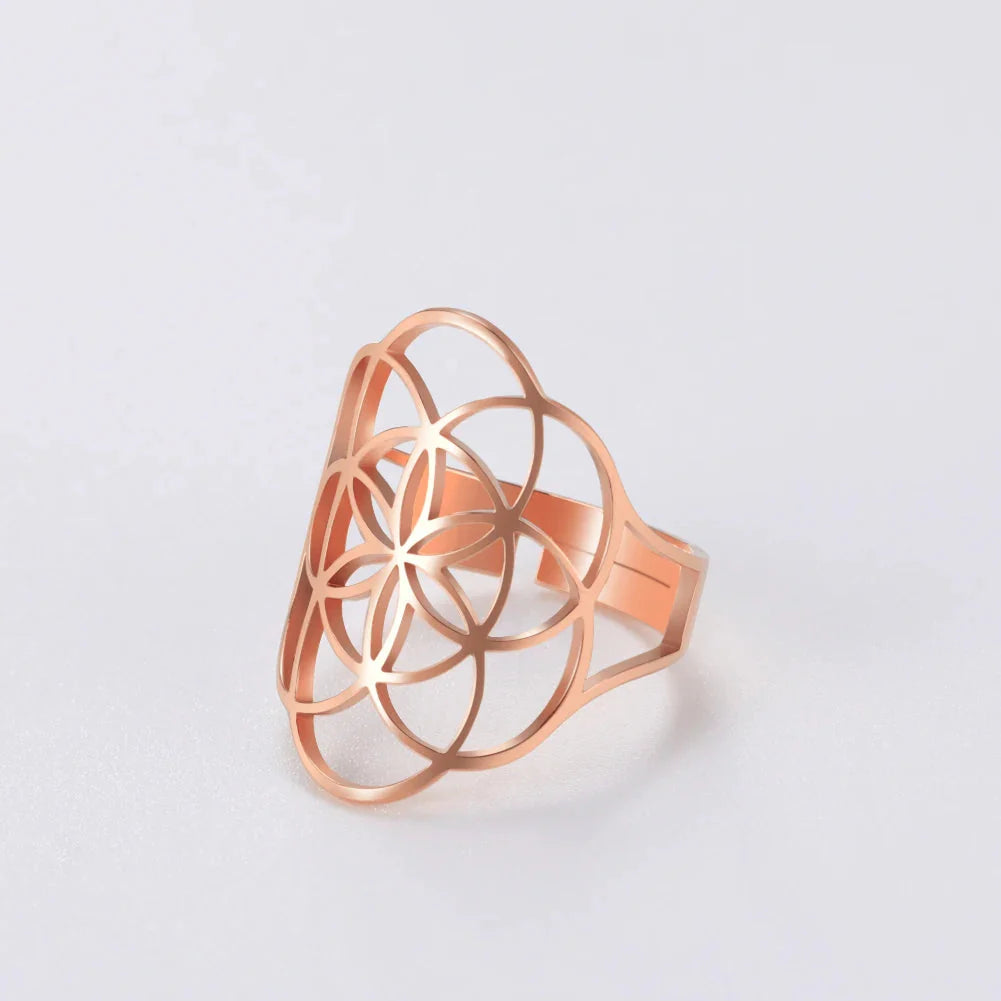 Anillo Graine de Vie para Mujer en oro rosa