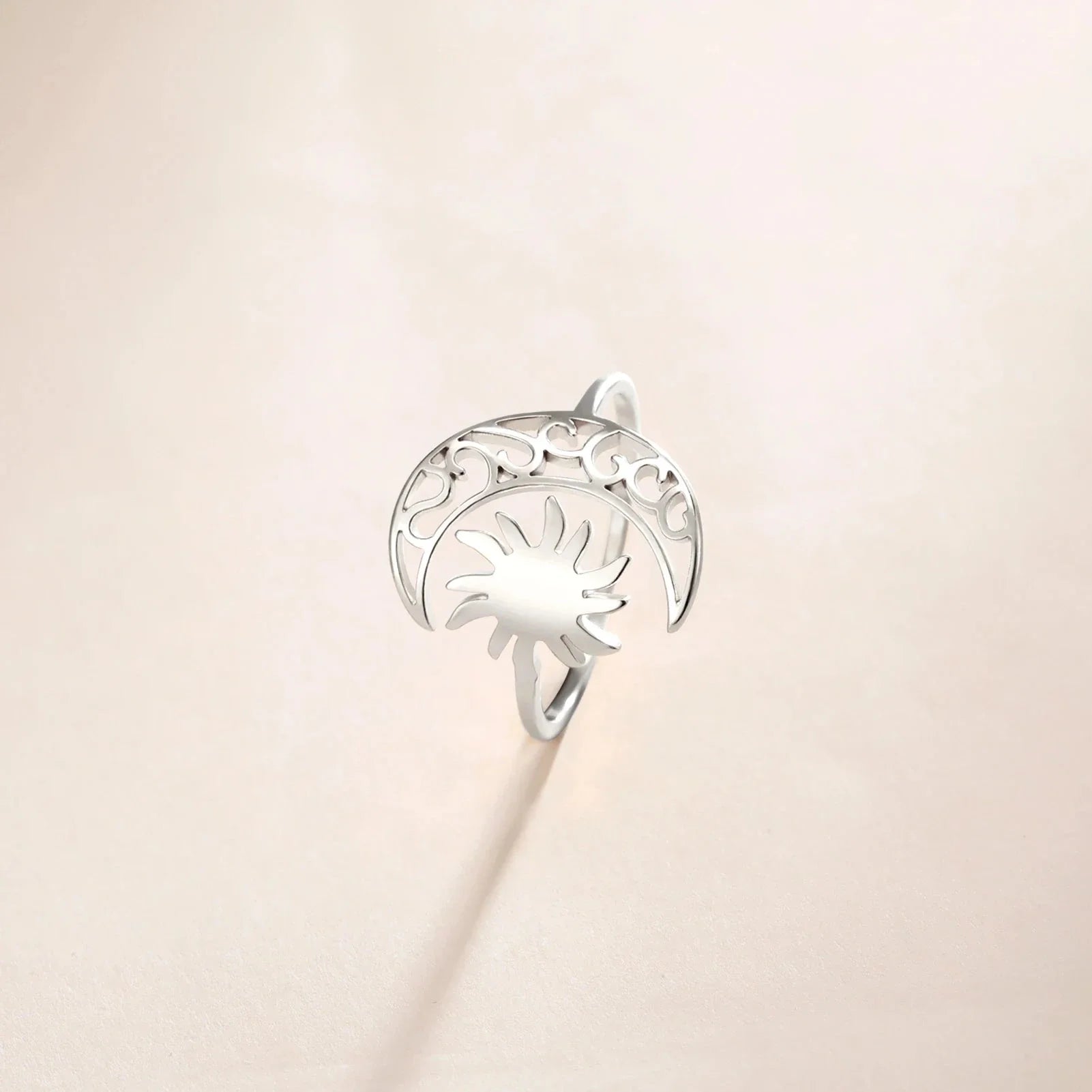 Anillo Luna y Sol de plata