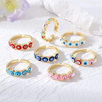 Anillo Ojo Turco Azul Maligno