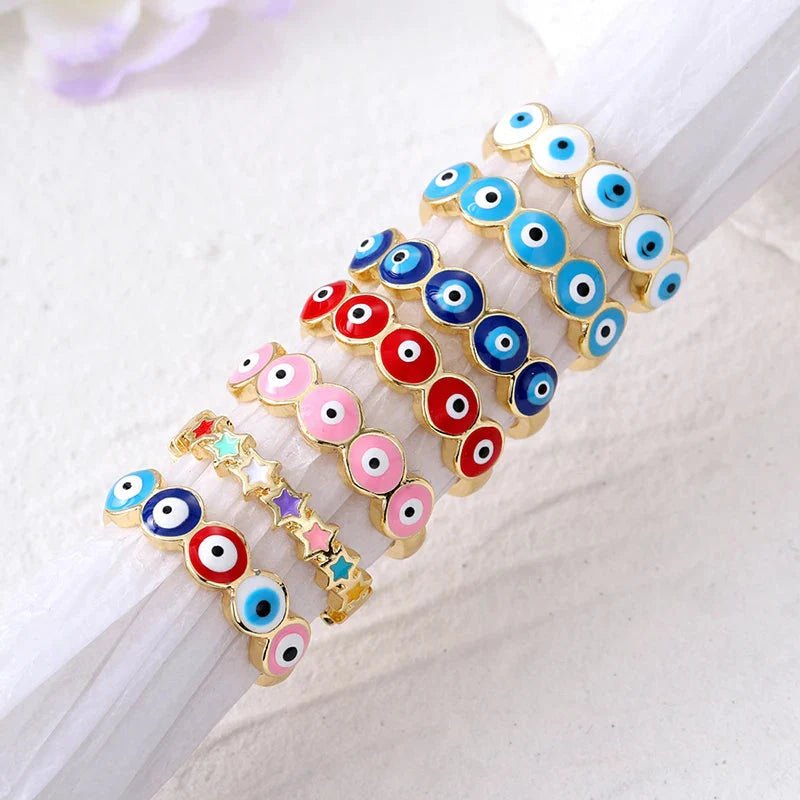 Anillo Ojo Turco Azul Maligno