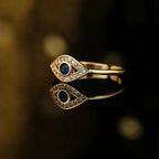 Anillo Ojo Turco Azul Maléfico