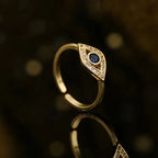 Anillo Ojo Turco Azul Maléfico