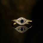 Anillo Ojo Turco Azul Maléfico