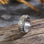 Anillo Nepal de oro y plata