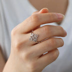 Anillo Nudo de Bruja Plata