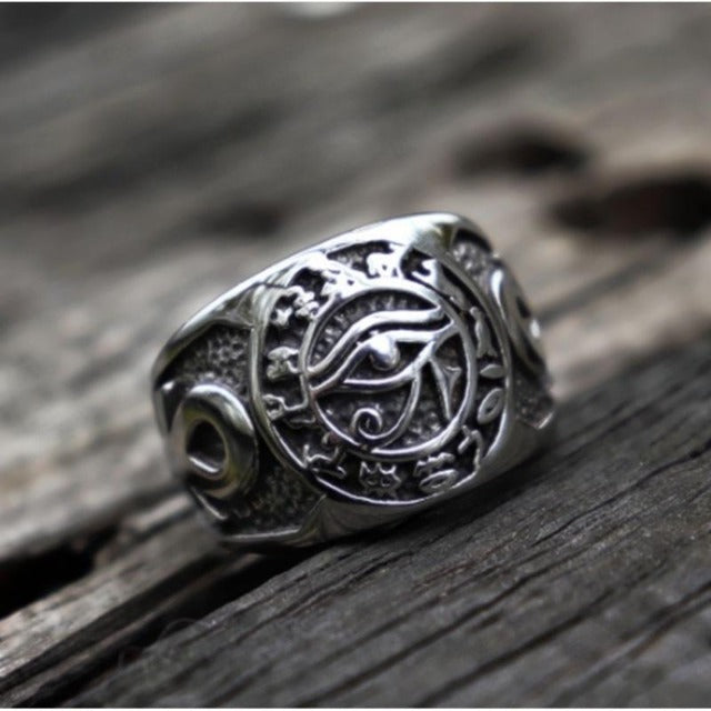 Anillo Ojo de Horus Egipcio