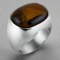 Anillo Ojo de Tigre y plata