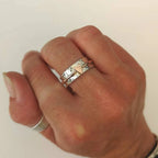 Colored Small Heart Ring