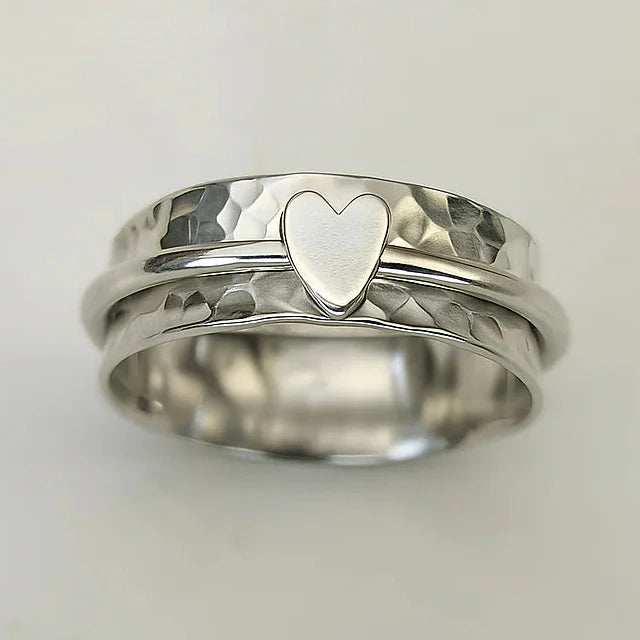 Colored Small Heart Ring