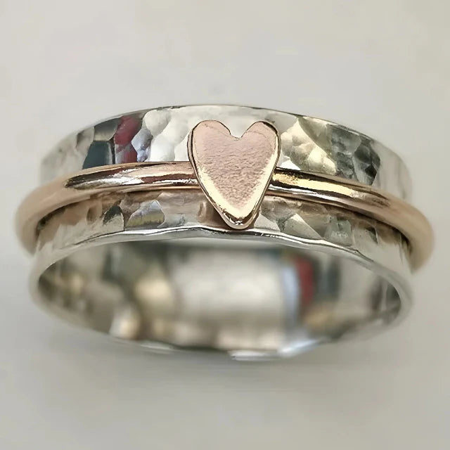 Colored Small Heart Ring