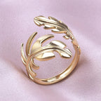 Anillo Pluma para Mujer en oro