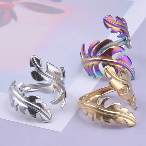 Anillo Pluma para Mujer en plata