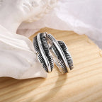 Anillo Pluma Estilo Étnico para Mujer