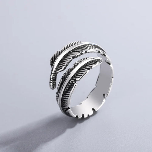 Anillo Pluma Estilo Étnico para Mujer