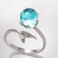 Anillo Cola de Sirena Azul para mujer