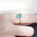 Anillo Cola de Sirena Azul para Mujer