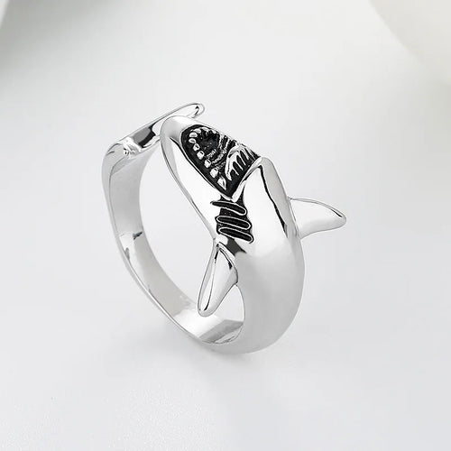 Anillo de Tiburón para Mujer en plata