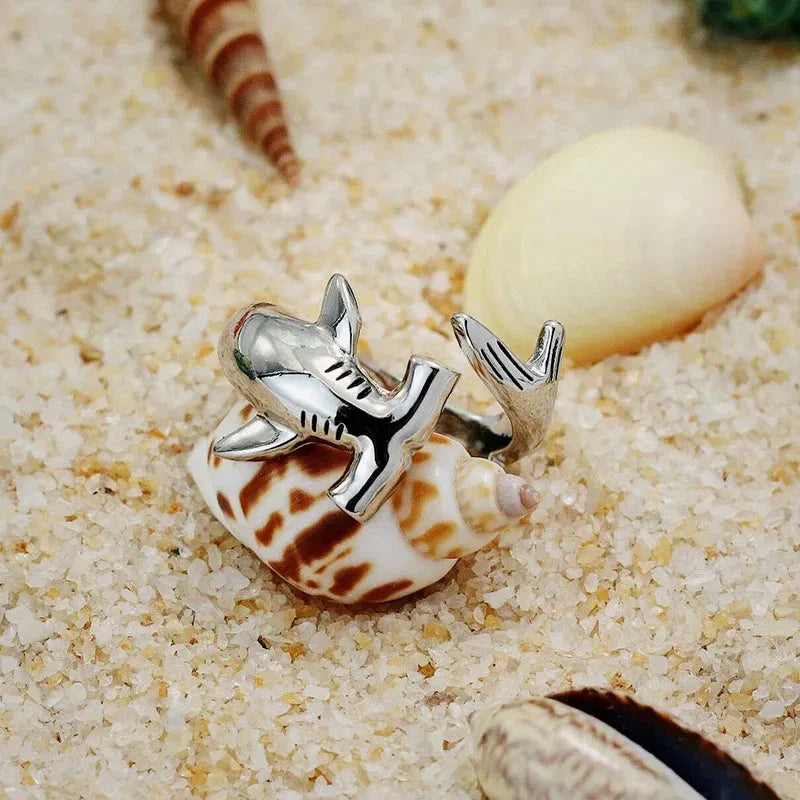 Anillo de Tiburón Martillo plata
