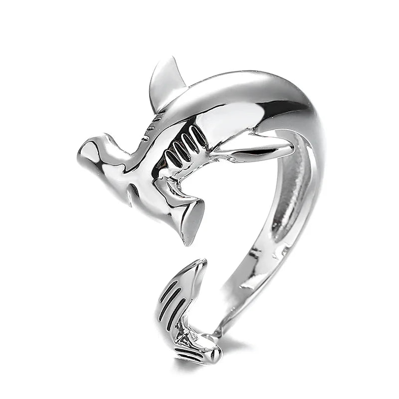 Anillo de Tiburón Martillo plata