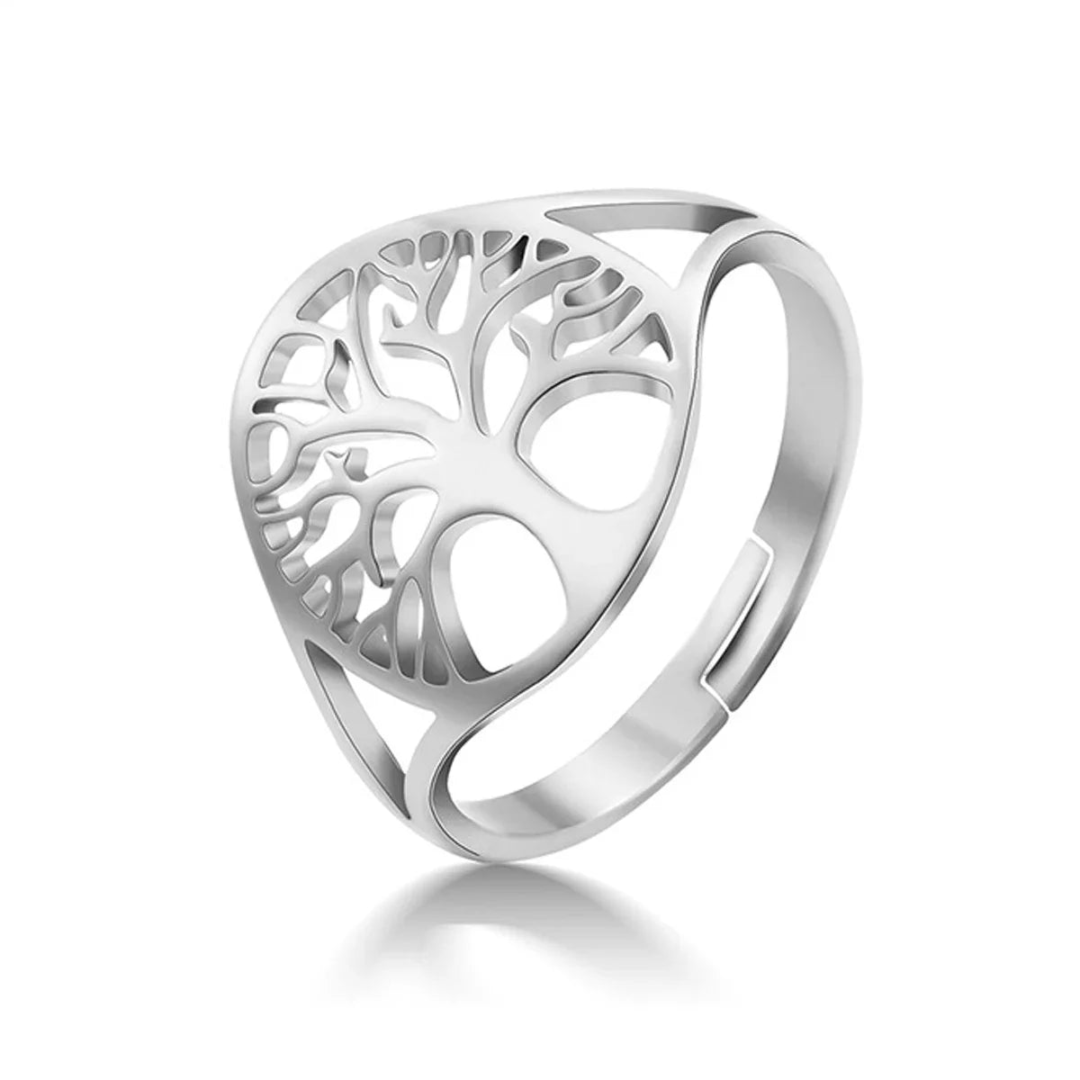 Anillo Retro Árbol de la Vida plata