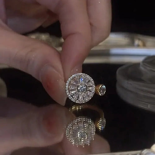 Anillo Giratorio Antiestrés para Mujer en oro