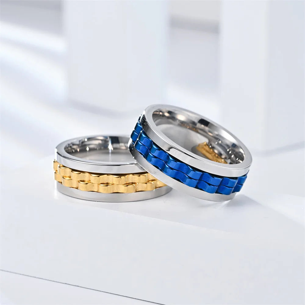Anillo Giratorio contra la Ansiedad para Hombre 3